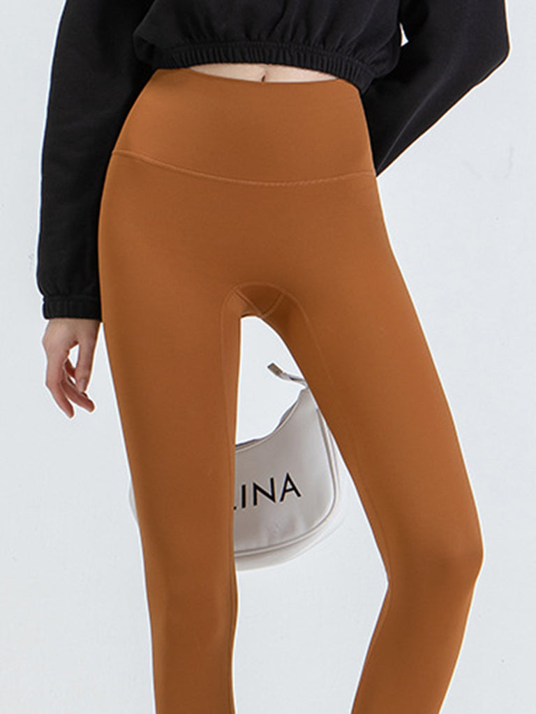 Wide Waistband Sports Leggings Trendsi