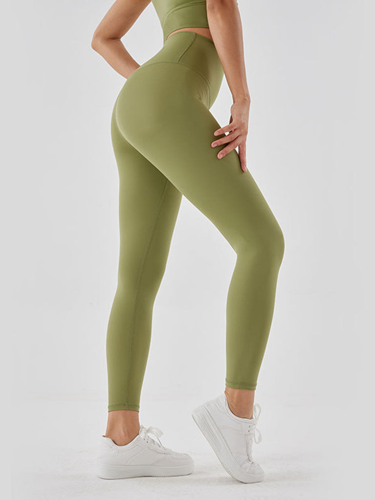 Wide Waistband Sports Leggings Trendsi