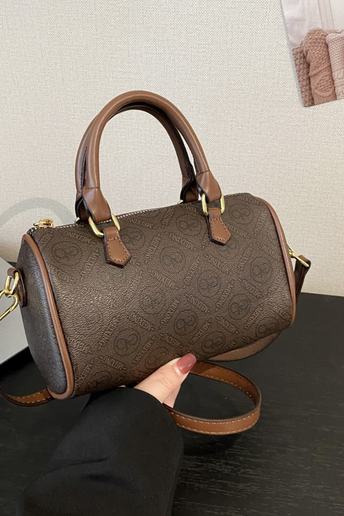 PU Leather Cylinder Handbag Trendsi