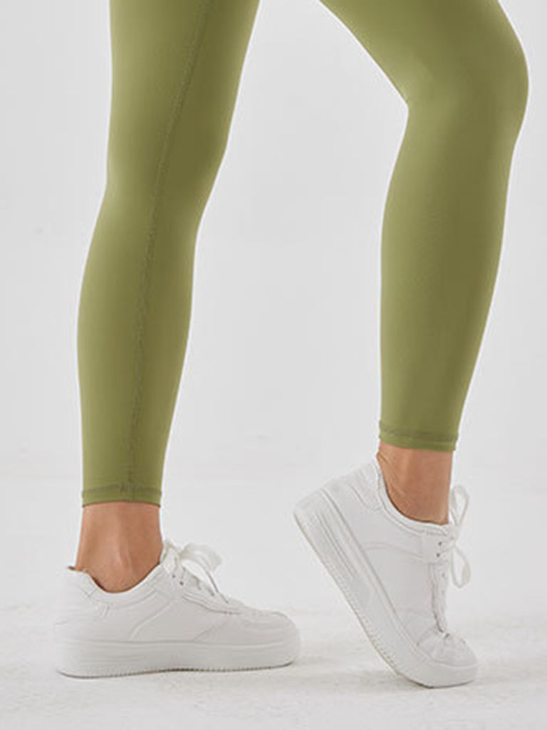 Wide Waistband Sports Leggings Trendsi