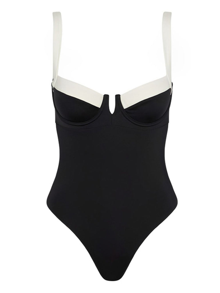 Tied Adjustable Strap One-Piece Swimwear Trendsi