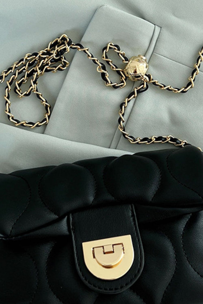 PU Leather Adjustable Chain Crossbody Bag Trendsi