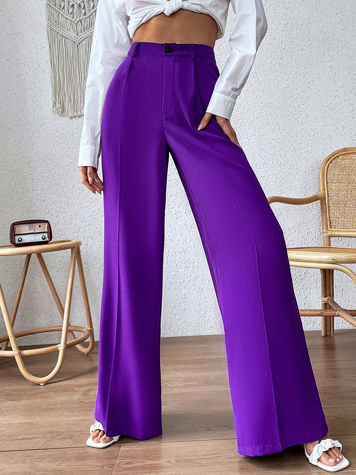 High Waist Wide Leg Pants Trendsi