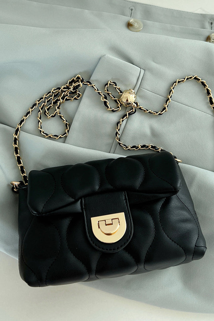 PU Leather Adjustable Chain Crossbody Bag Trendsi