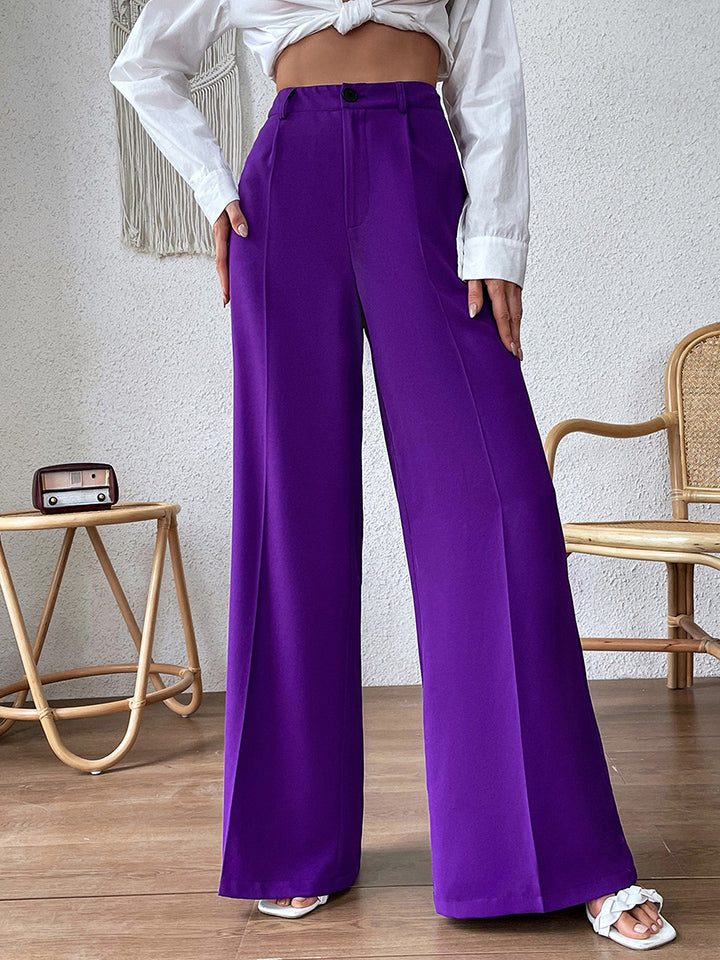 High Waist Wide Leg Pants Trendsi