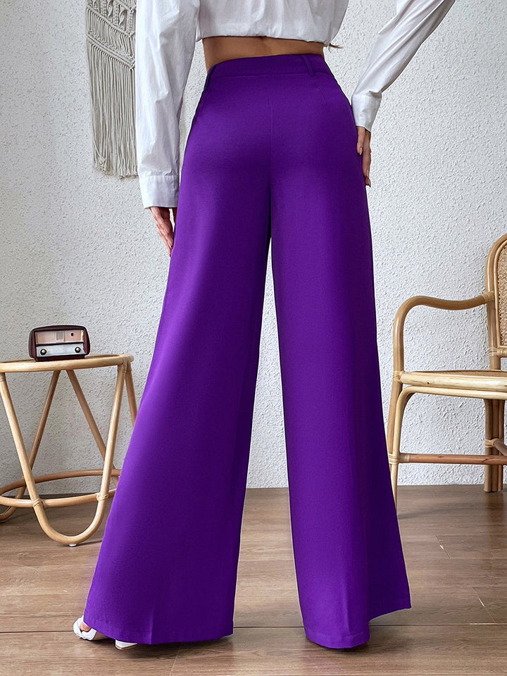 High Waist Wide Leg Pants Trendsi