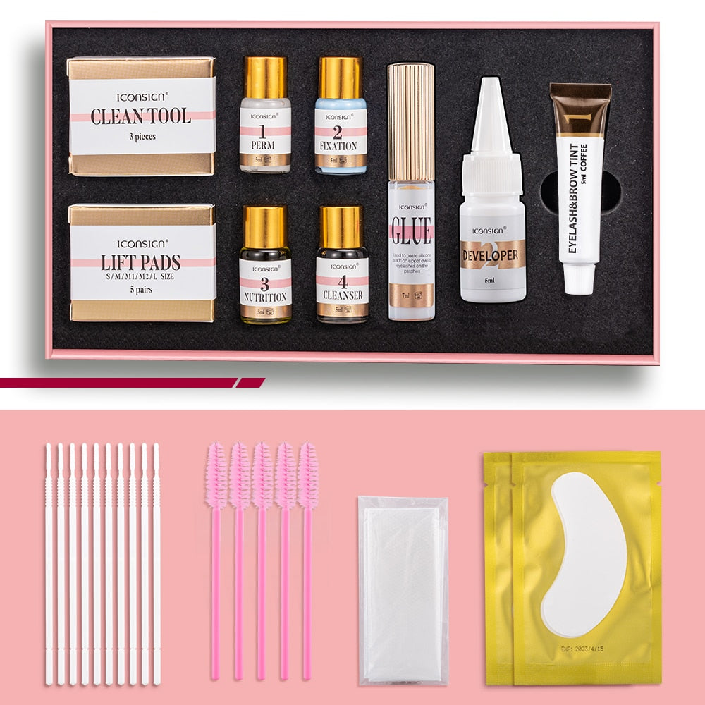 Perm Set Make Lashes Charming Lash Lift and Eyelash Eyebrow Dye Tint Kit the ModernMonroe