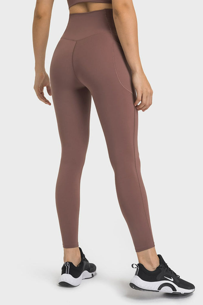 V-Waist Yoga Leggings with Pockets Trendsi